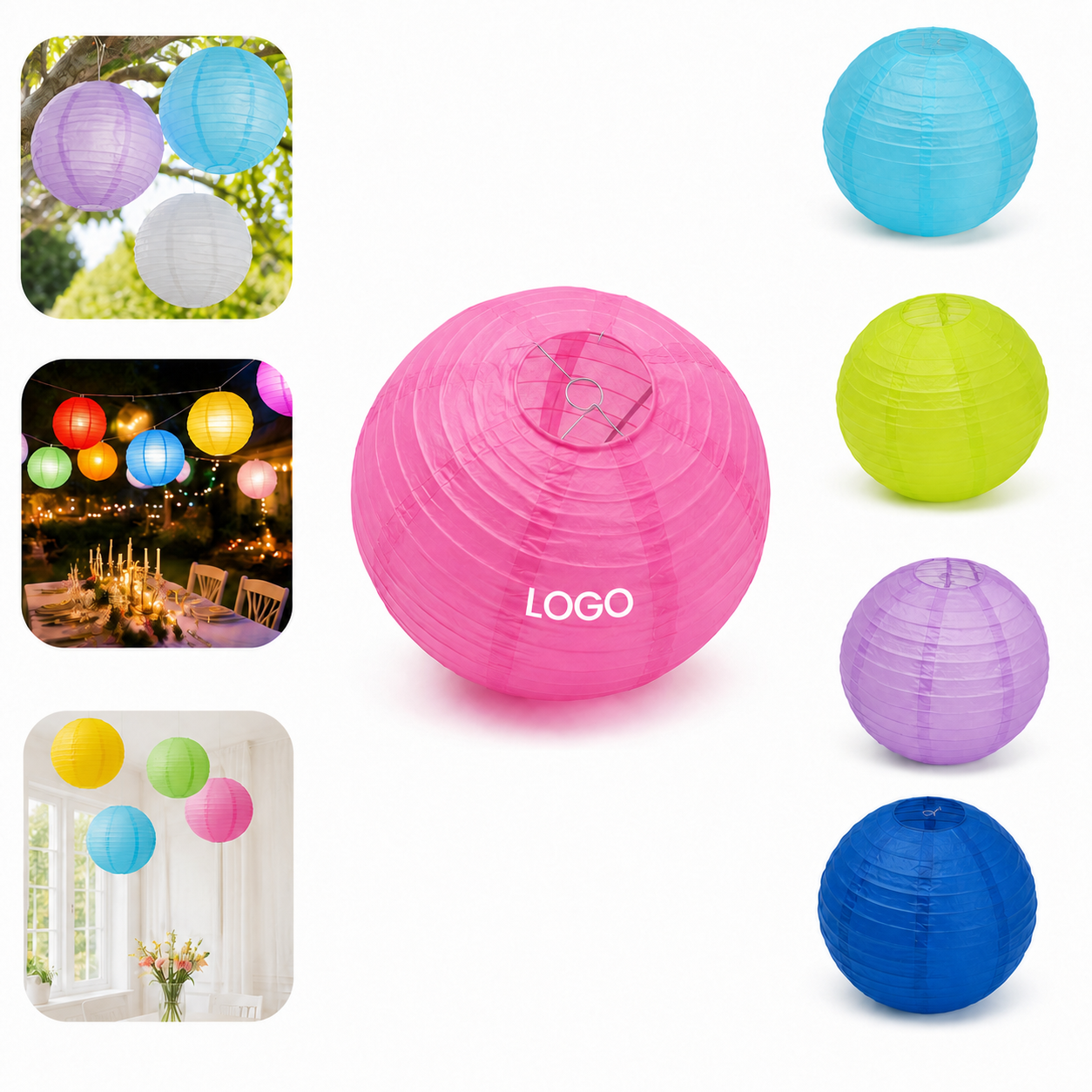 Collapsible 10-Inch Paper Lantern