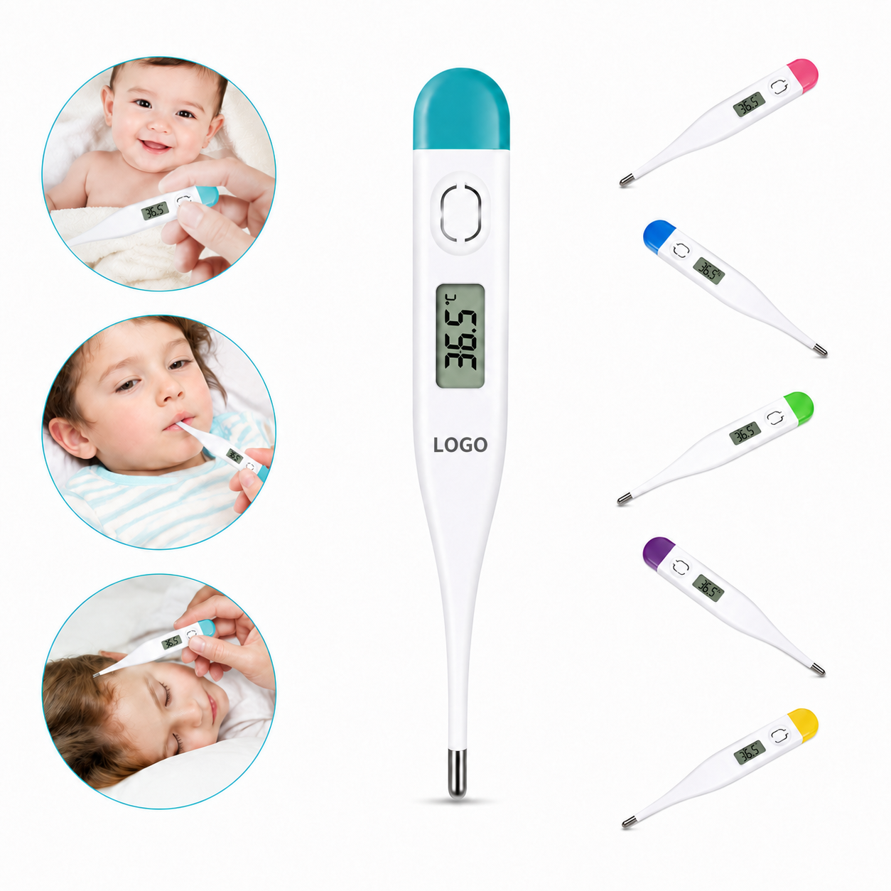 AquaSense Waterproof Digital Oral Thermometer