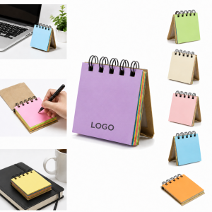 Kraft Hardboard Spiral Sticky Note Pad
